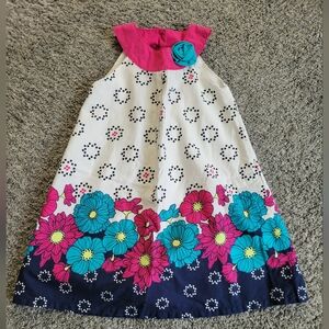 Penelope Mack Floral Dress with Pink and Blue Size 4T *NWOT*